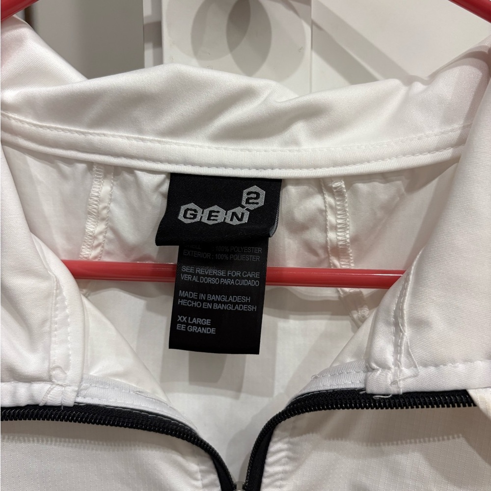 Clemson White Quarter-Zip Pullover Euc! - image 3